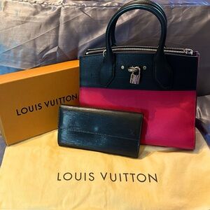 Authentic Louis Vuitton bag and wallet